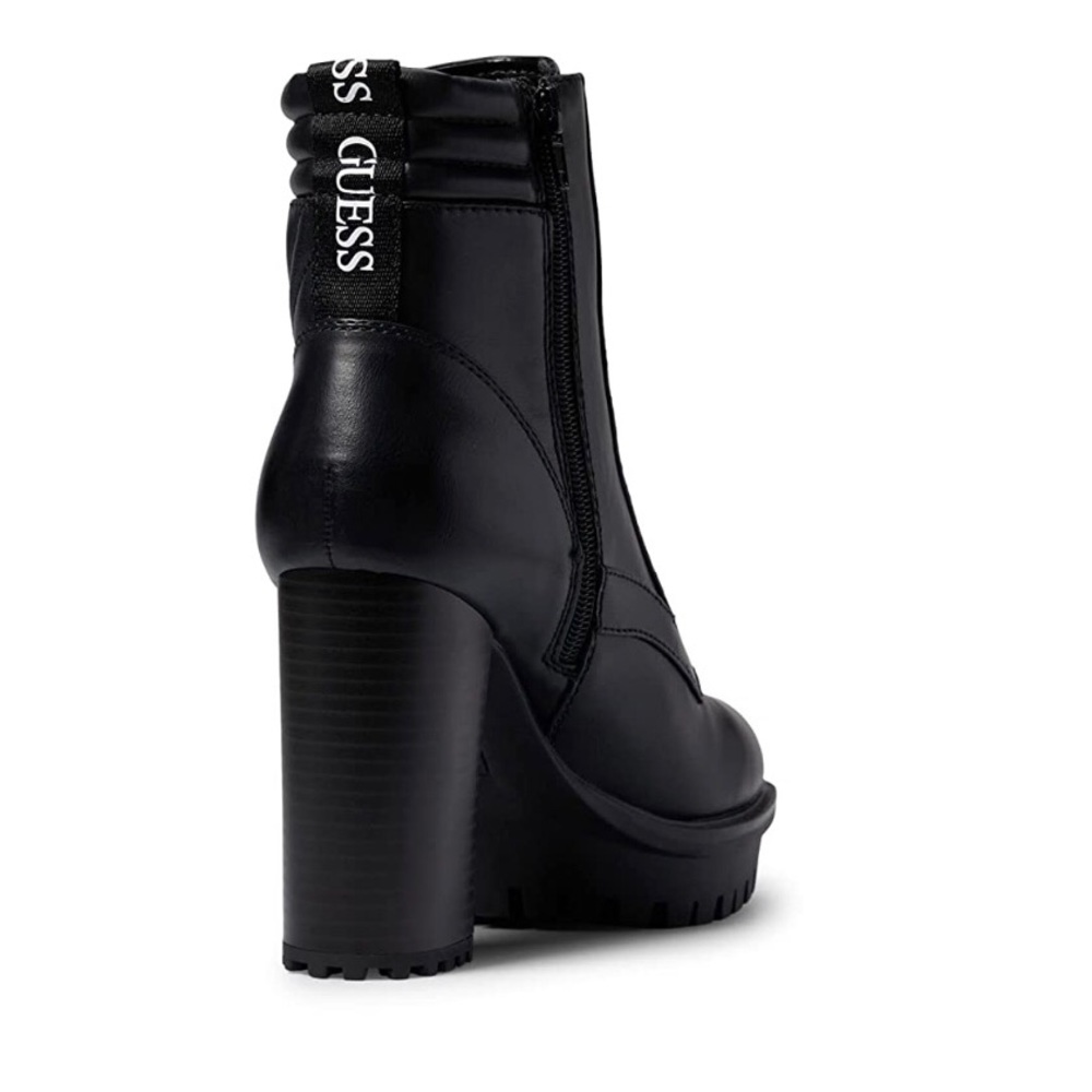 GUESS black Boots with laces and platform heel Manners Sz 10 - Picture 9 of 14